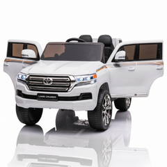 Toyota Land Cruiser 12V Kids Ride-On | White JJ2022
