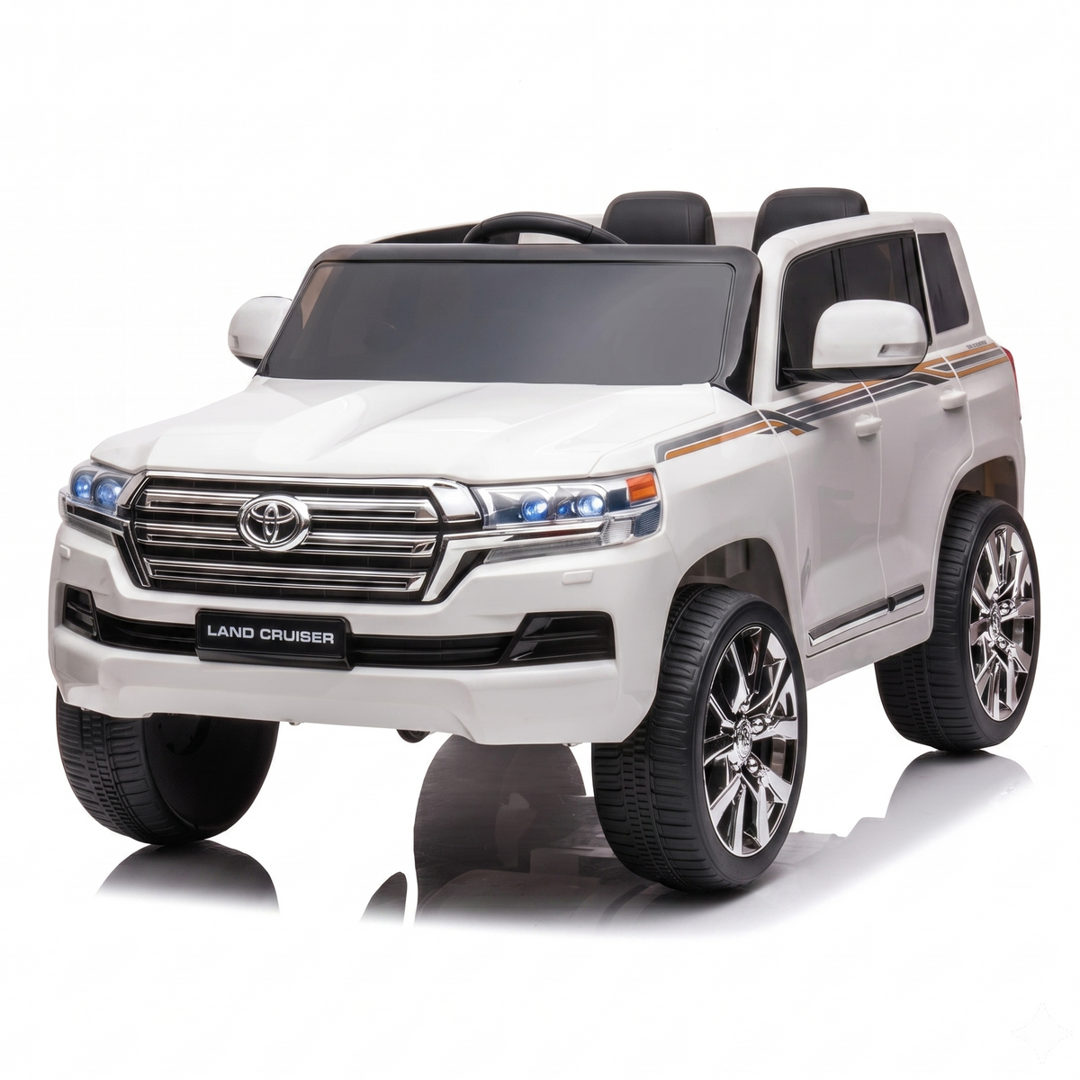 Toyota Land Cruiser 12V Kids Ride-On | White JJ2022