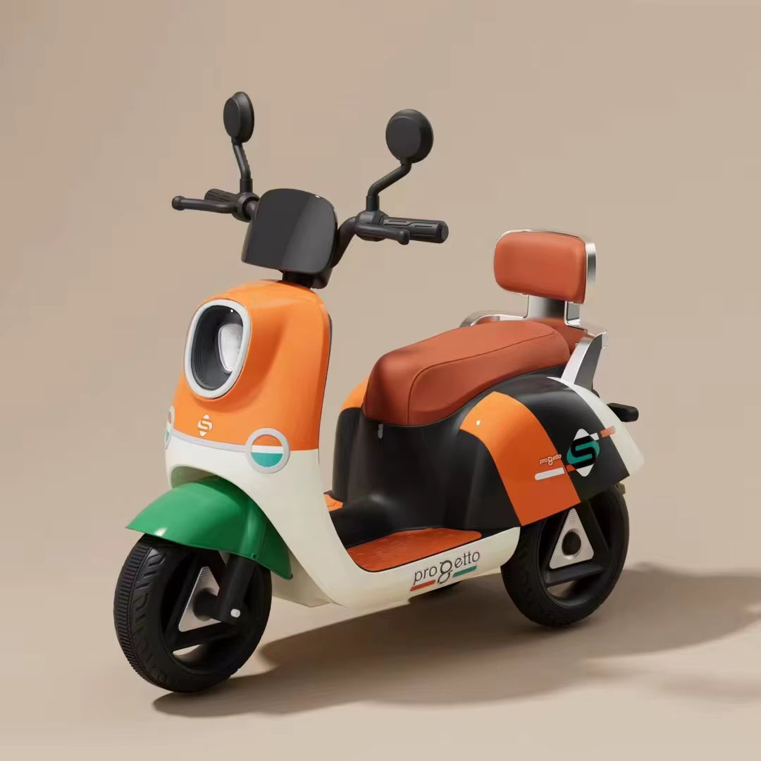 Vespa Progetto Motorcycle Orange BBF316 - Colorland Toys
