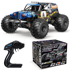Polar Lights Brushless 4-WD Monster Truck RC Car Blue 1:14 Scale HS14412 - Colorland Toys
