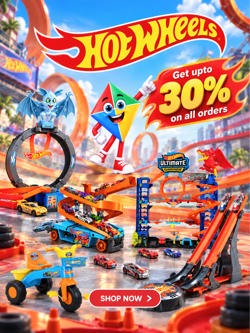 Hot Wheels cars and tracks