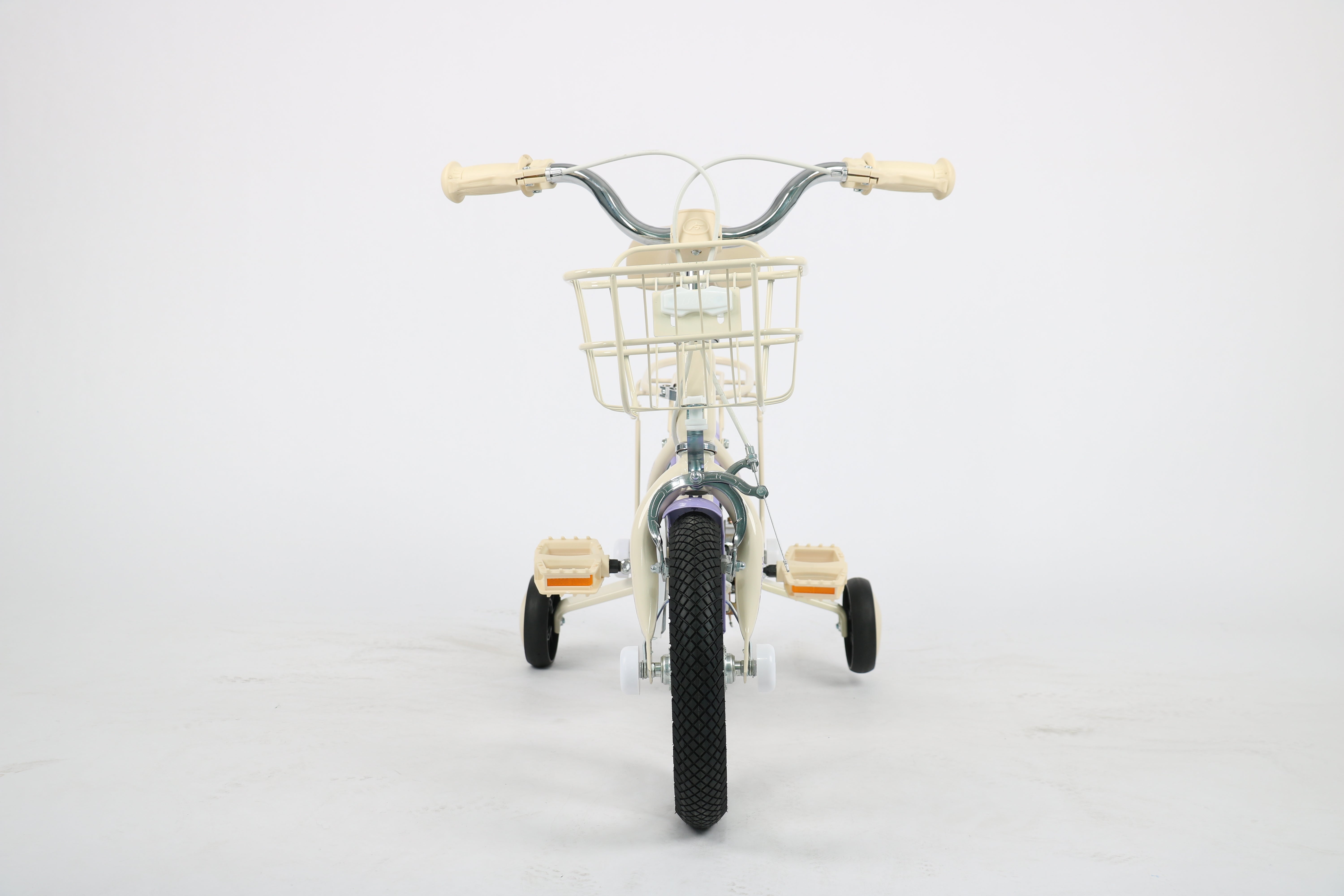 Qitong Bicycle With Basket 14 Inch Purple TN-B06 14IN