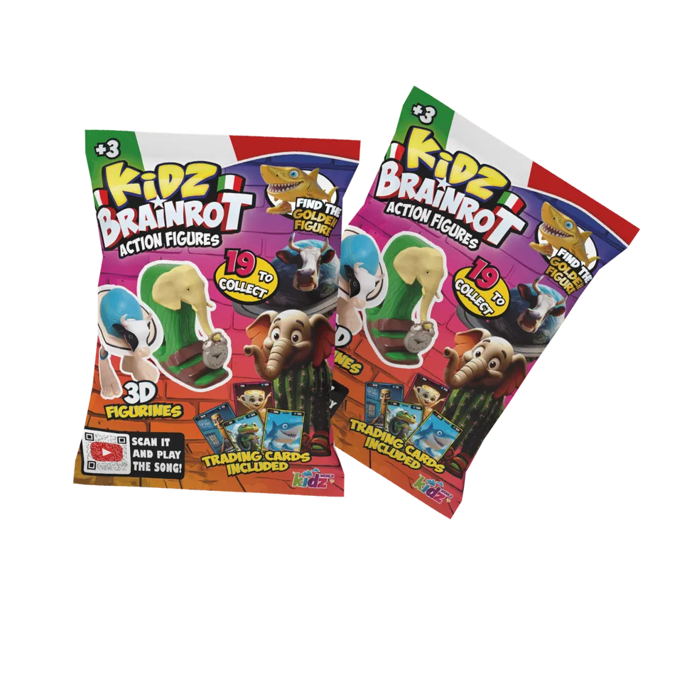Italian Brainrot Action Figures With Trading Cards Asstd. K02BRO07 - Colorland Toys