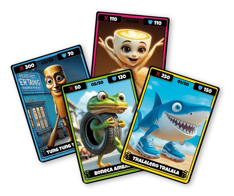 Italian Brainrot Action Figures With Trading Cards Asstd. K02BRO07 - Colorland Toys