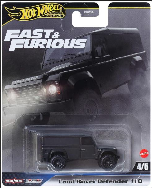 Hot Wheels Premium 2024 Fast & Furious Land Rover Defender HNW46/JBL98