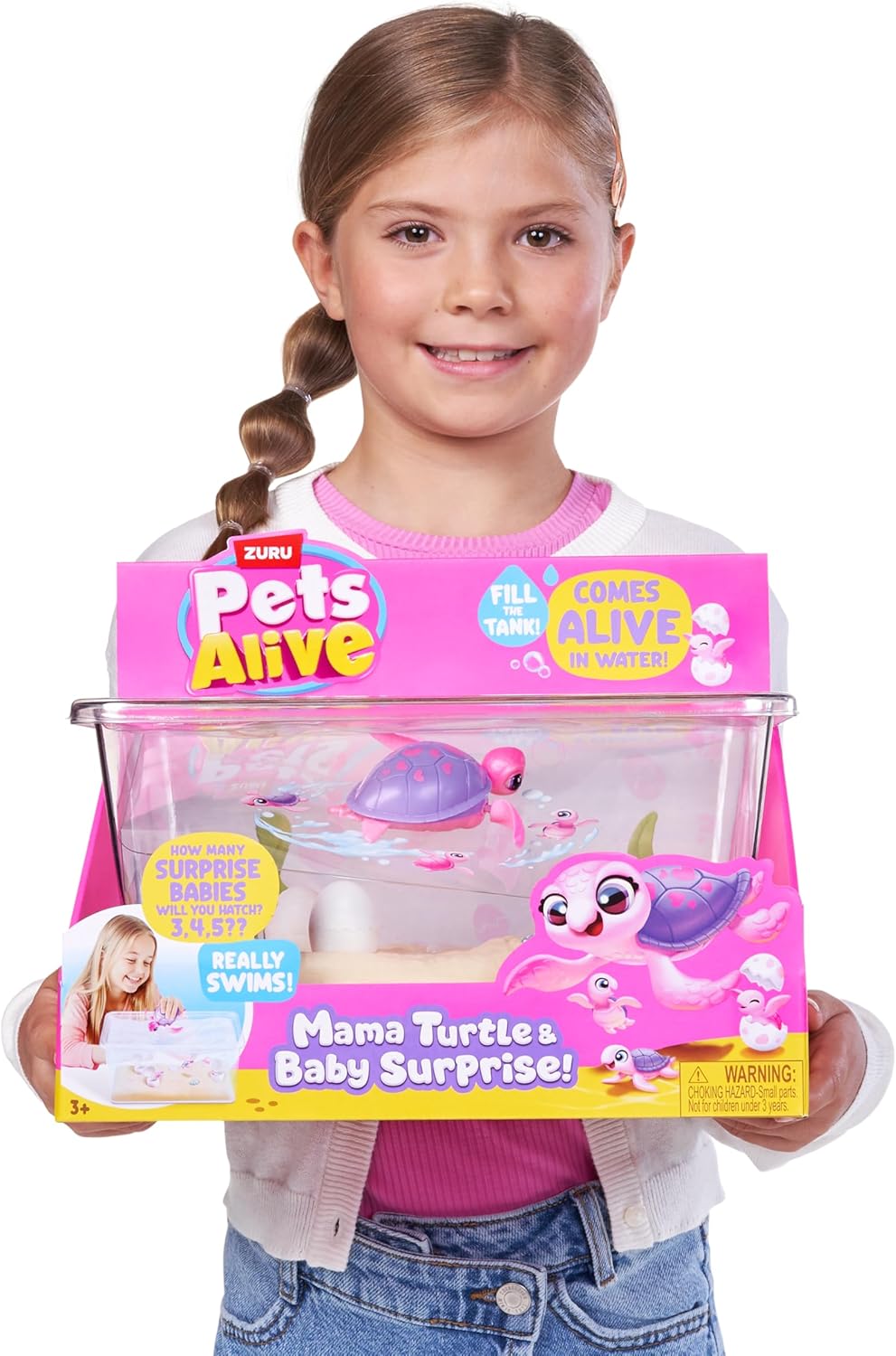 Zuru Pets Alive Mama and Baby Turtle Beach Surprise 9560