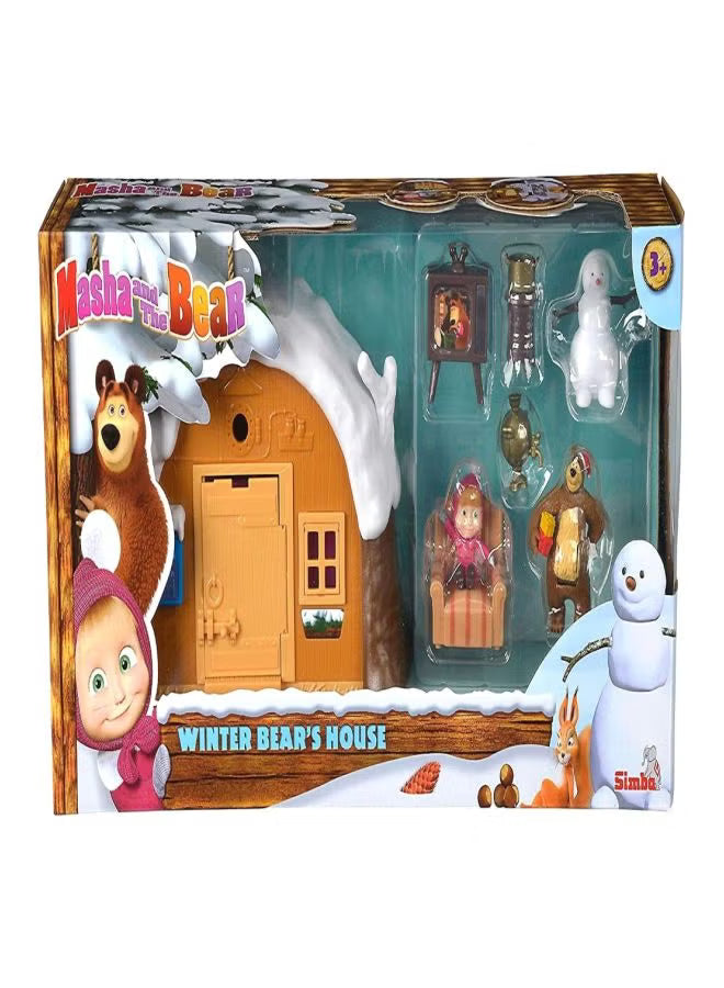 Masha and The Bear Winter Bears House Playset 109301023 - Colorland Toys
