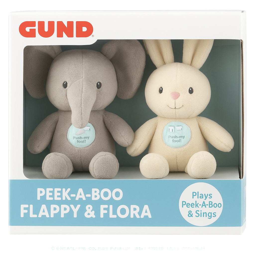 Gund Peek-A-Boo Flappy & Flora Asstd.6073995 - Colorland Toys