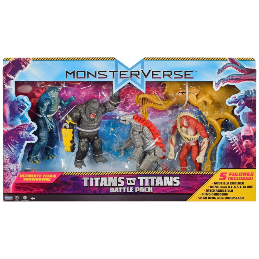 Monsterverse Titans vs Titans Battle Pack 5 Pack