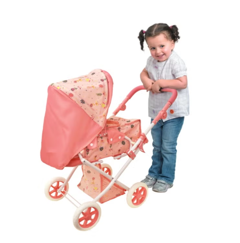 Dolls World Deluxe Folding Pram For Dolls 18inch 78702 - Colorland Toys