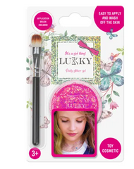 Lukky Body Glitter Gel with Brush - Pink 25ml LUK-T15395 - Colorland Toys