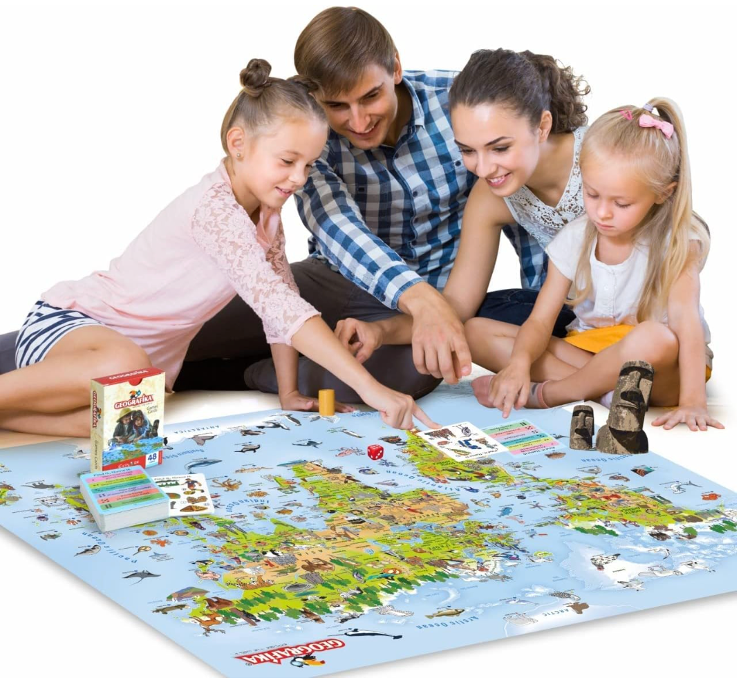 Unikplay Geografika Explore The World Game UPWM-2840/GB03 - Colorland Toys