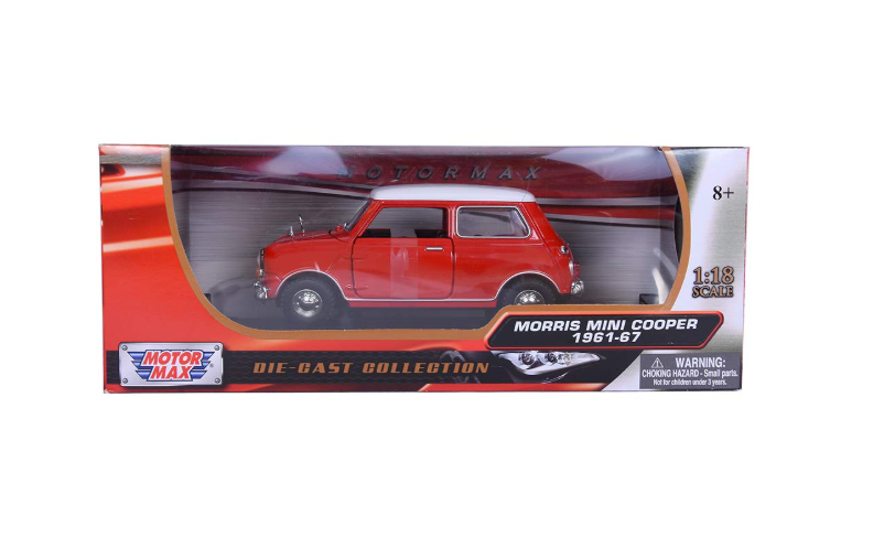 Motor Max Morris Mini Cooper 1961-67 Red 1:18 Series 73113 - Colorland Toys