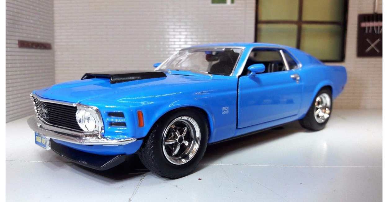 Motor Max 1970 Ford Mustang Boss 429 Blue 1:18 Series 73154 - Colorland Toys