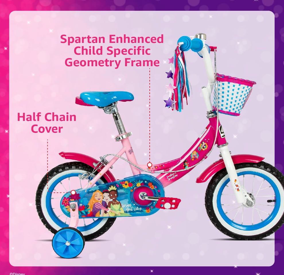 Spartan Disney Princess Bicycle 12inch SP-3198 - Colorland Toys
