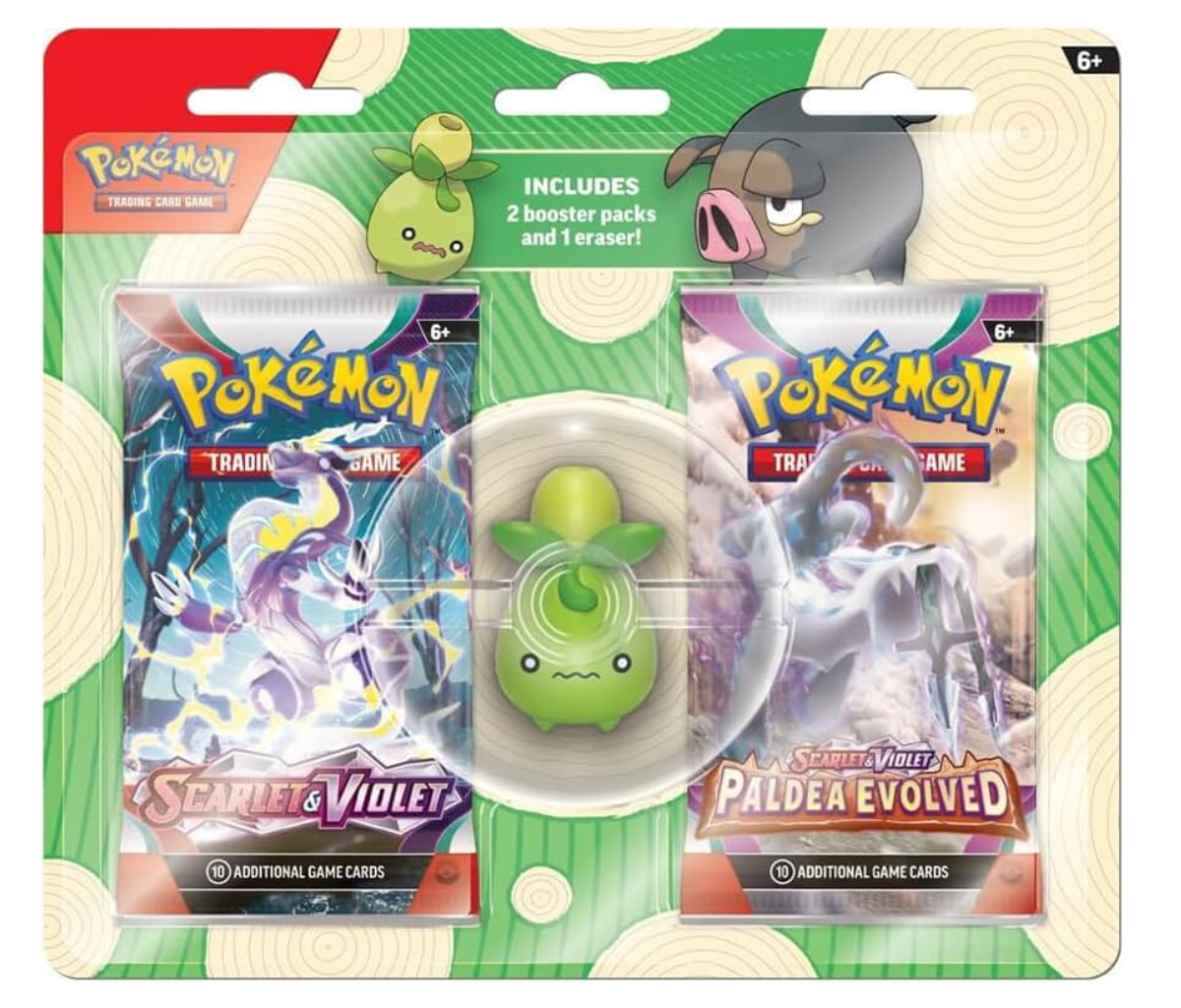 Pokemon TCG: 2023 Back to School Eraser Blister 290-85249 - Colorland Toys