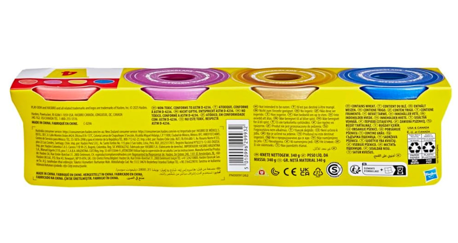 Play-Doh Shimmery Metallics 4-Pack G1737