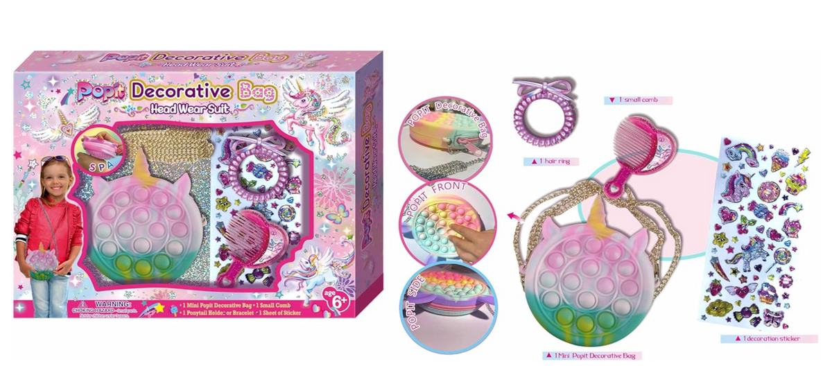 Pecoware Popit Decorative Bag And Headwear Suit