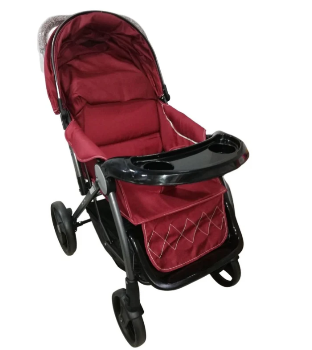 Vanbloom Baby Stroller Red 8703/S4260 - Colorland Toys