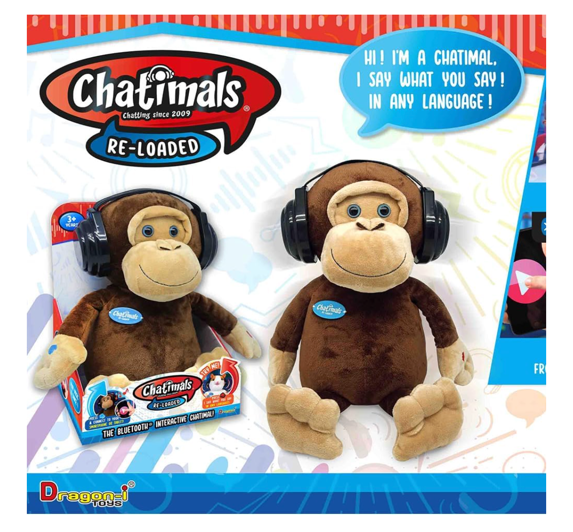 Chatimals Interactive Monkey Plush 80639
