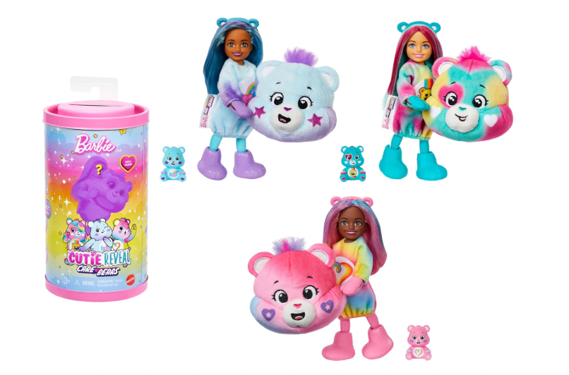 Barbie Chelsea Cutie Reveal Care Bears Series 2 Asstd. JGH75