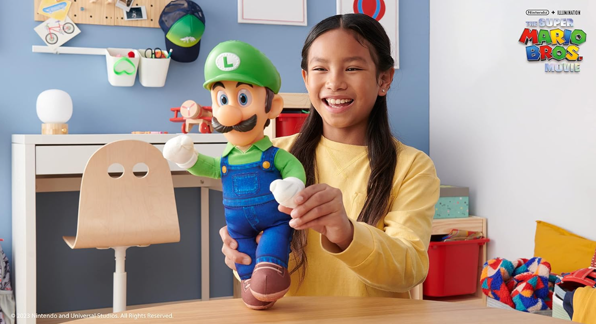 Nintendo The Super Mario Bros. Movie Poseable Plush - Luigi 15inch 41628
