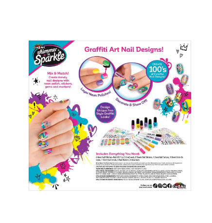 CraZart Shimmer N Sparkle 3-in-1 Nail Art Designer SNS-65659