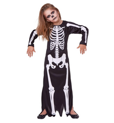 Rubies Costume Skeleton Dress Girl Small 84612-S