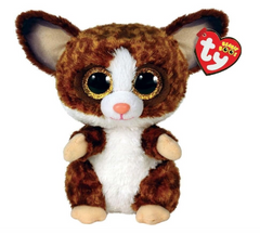 Beanie Boos Bushbaby Binky Brown 6in 36374