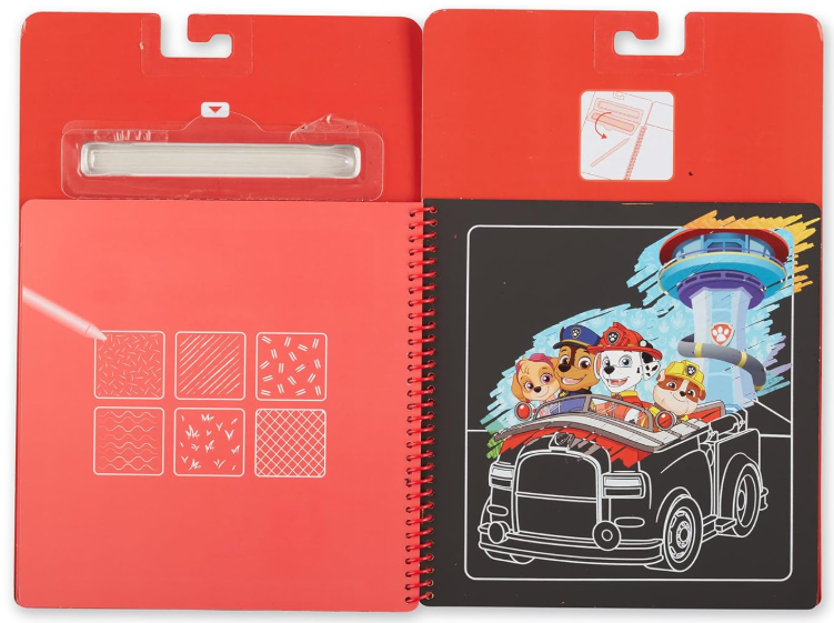 Melissa & Doug Paw Patrol Scratch Art Pad - Marshall