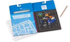 Melissa & Doug Paw Patrol Scratch Art Pad Chase 33259