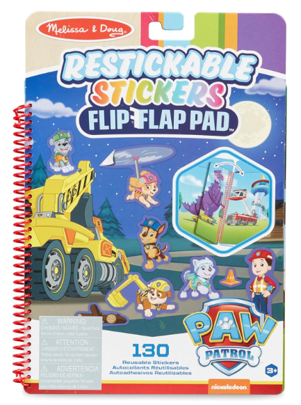 Paw Patrol Restickable Stickers Flip-Flap Pad Ultimate Rescue 33255