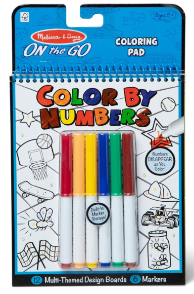 Melissa & Doug Colour by Number Activity Book Blue MD5378