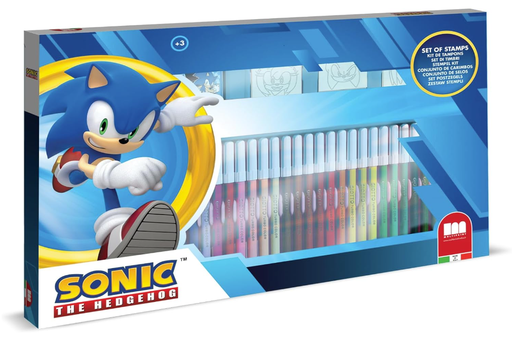 Multiprint Sonic The Hedgedog Felt Tip Pens 36pcs 571228