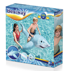 Bestway Realistic Shark Ride-On 1.83mx1.02m 41405