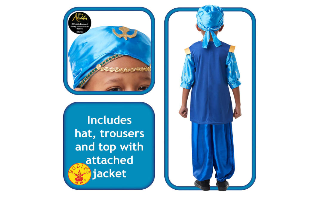 Rubies Disney Live Action Aladdin Genie Costume Medium 300313-M