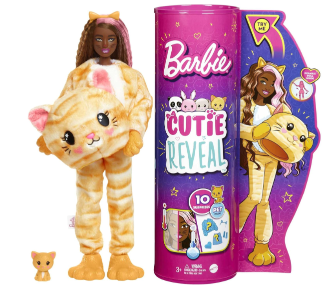 Barbie Cutie Reveal Doll Kitty HHG20