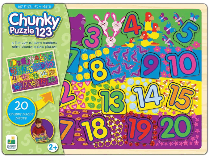 The Learning Journey My First Lift & Learn Chunky Puzzle 123 225806