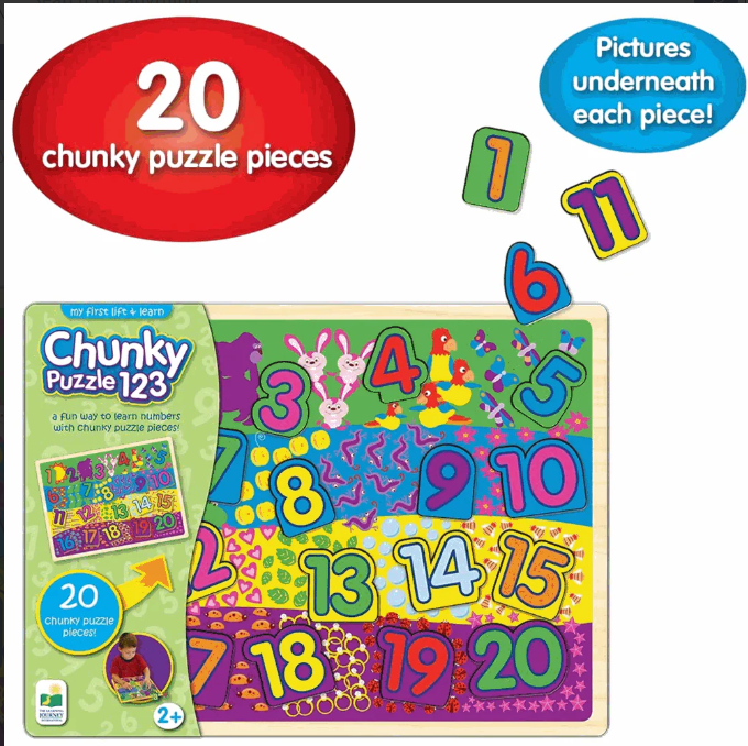 The Learning Journey My First Lift & Learn Chunky Puzzle 123 225806
