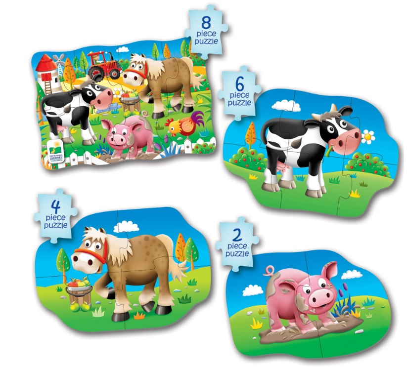 The Learning Journey My First Puzzle Sets 4-In-A-Box Farm 627419