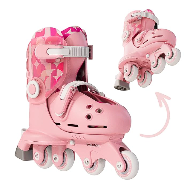 Y-Volution Twista Skates Pink 12J-3 YC01P4