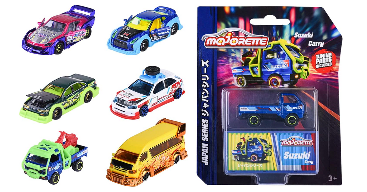 Majorette Japan Series Deluxe Cars Die-Cast 6-Asst 212051030