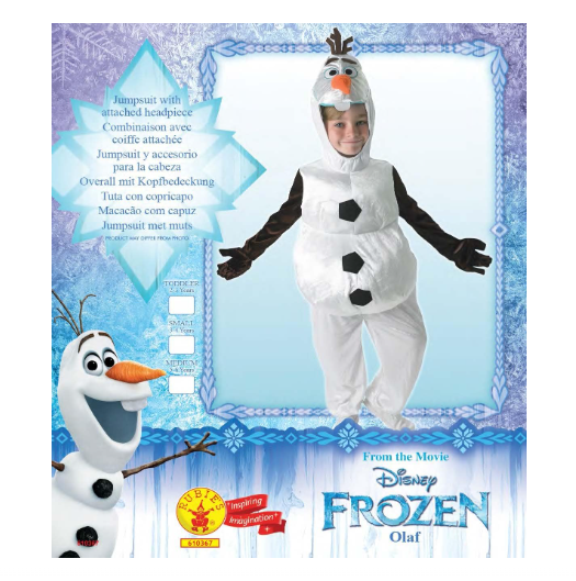 Rubies Disney Frozen Olaf Child Costume Medium 610367-M