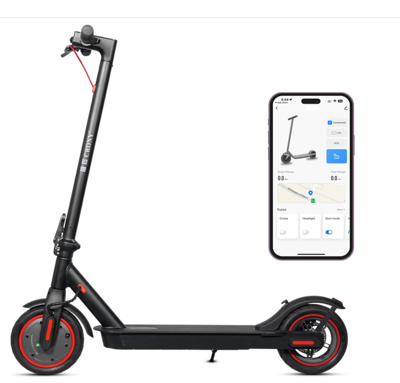 Electric Scooter With Light Black BD200 - Colorland Toys