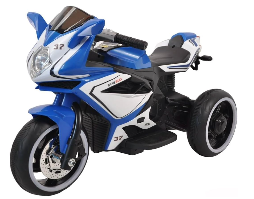 Motor Bike Three Wheeled Ride On Blue Y-MB2558/R1142 - Colorland Toys