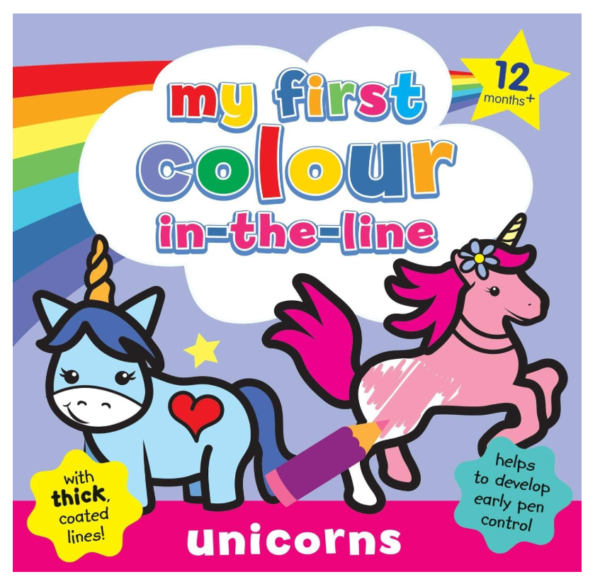 My 1st Colour-in-the-Line Unicorns 3274/CIUN - Colorland Toys