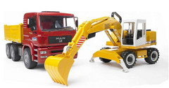 Bruder MAN Construction Truck & Liebherr Excavator 02751