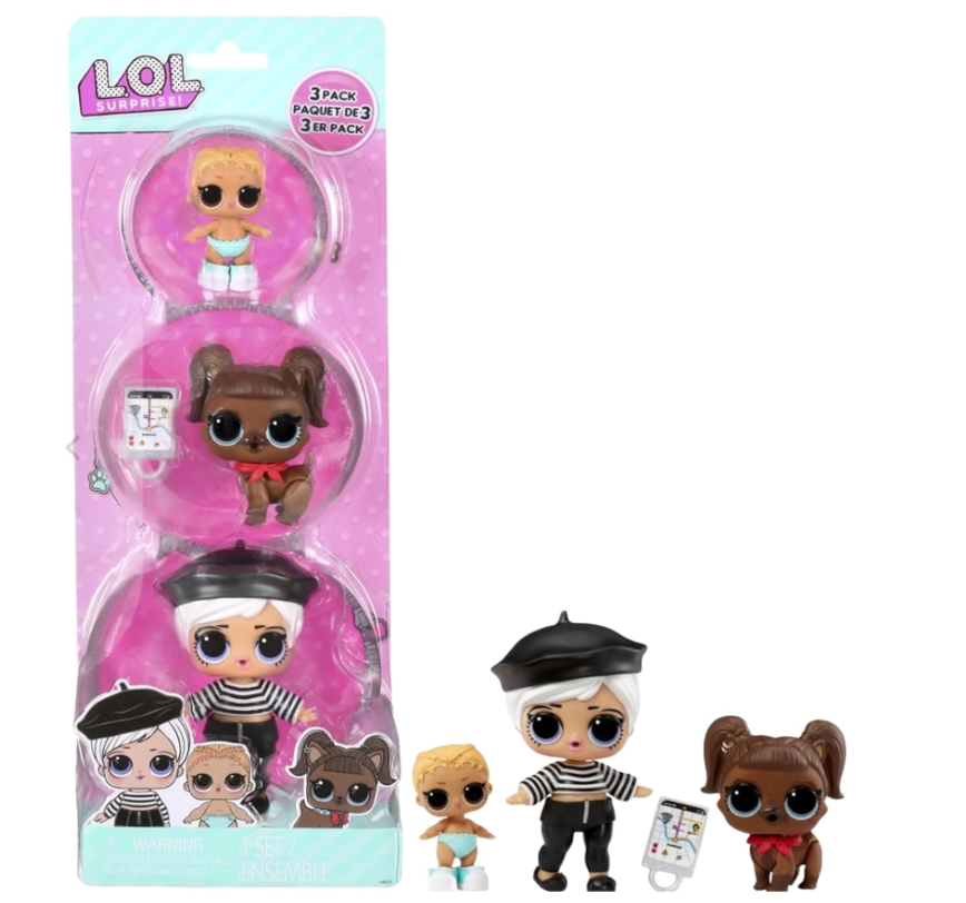 LOL Surprise Tot Pet Lil Sis Style1 3pack 987888/MGA-987857
