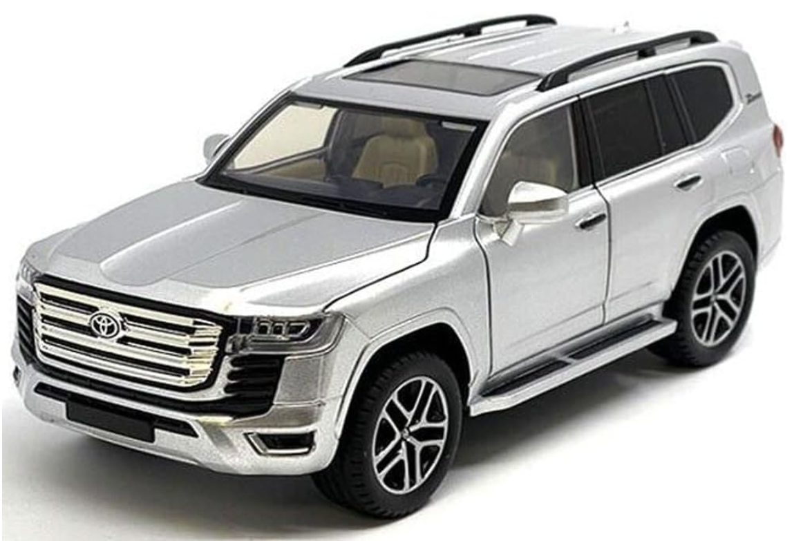 Pullback Toyota Land Cruiser LC80 Off-Road Die-Cast 1:24 Scale Asstd. CZ609A - Colorland Toys