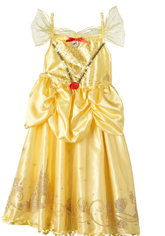 Rubies Costume Disney Princess Storyteller Golden Belle Large 641036-L